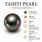 D'Joy Moissanit, Tahiti Perle (10-11mm) Schmuckset ca. 45 cm 925 Silber Rhodiniert