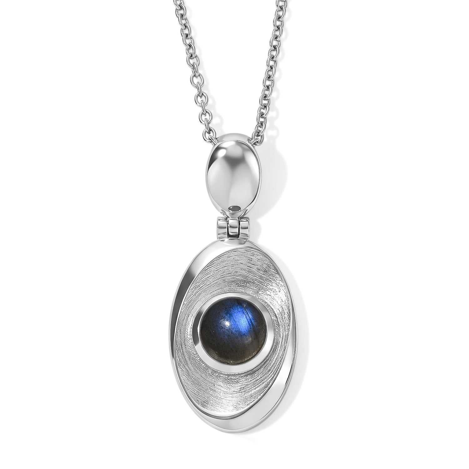 EVER TRUE AAA Labradorit Anhänger mit Kette, ca. 50 cm ca. 1.52 ct