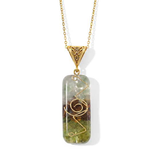 Mehrfarbiger Peridot Edelsteine Schmuckset 316L Edelstahl Antikes Gold und Legierung Antikes Gold ca. 20.00 ct