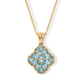 EVER TRUE AA Blauer Apatit Schmuckset ca. 50 cm ca. 3,06 ct.