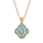 EVER TRUE AA Blauer Apatit Schmuckset ca. 50 cm ca. 3,06 ct.