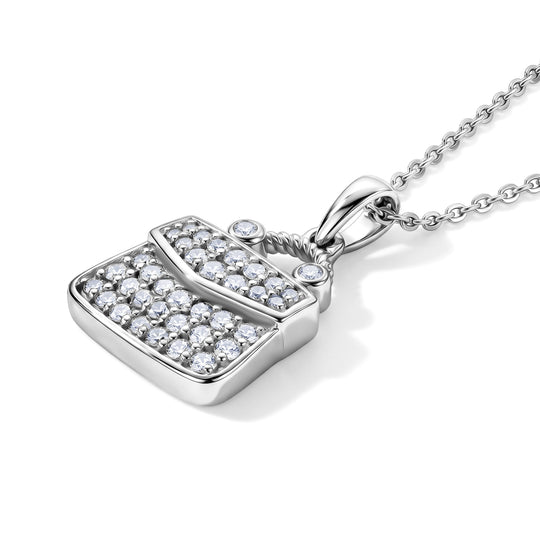 D'Joy Roter Diamant (IR) Anhänger mit Kette, ca. 50 cm 925 Silber 750 Gelbgold vermeil ca. 0.52 ct
