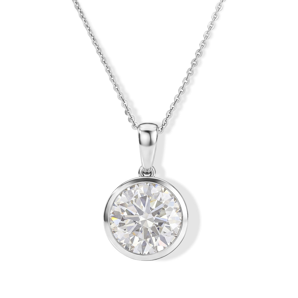 D'Joy Moissanit Schmuckset ca. 50 cm 925 Silber Rhodiniert ca. 4.65 ct