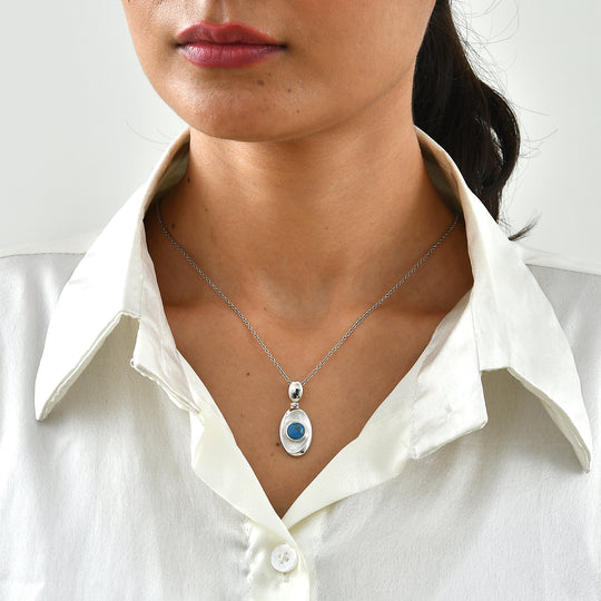 EVER TRUE Verde Onyx Anhänger mit Kette, ca. 50 cm ca. 1.60 ct