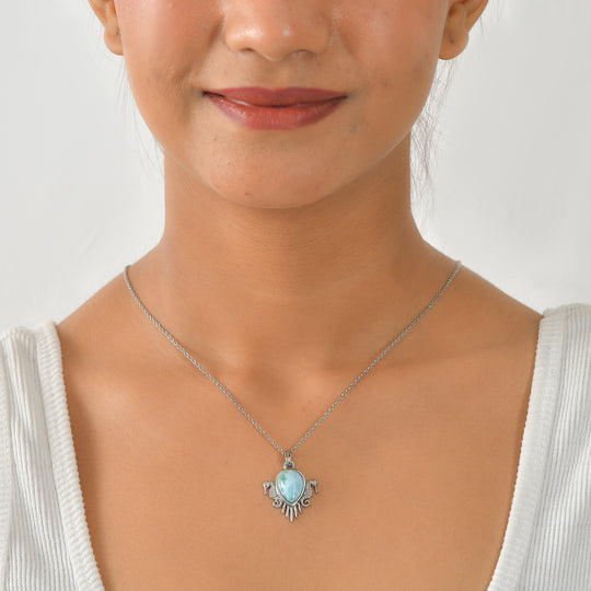 EVER TRUE AA Larimar Schmuckset ca. 50 cm ca. 6,54 ct.