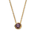 D'Joy Farbwechsel Granat Schmuckset ca. 50 cm 925 Silber 750 Gelbgold vermeil ca. 0,70 ct.