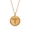 EverTrue Anhänger mit 50cm Edelstahl-Kette, Bronze mit Gelbgold E-Beschichtung