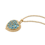 EVER TRUE AA Blauer Apatit Schmuckset ca. 50 cm ca. 3,78 ct.