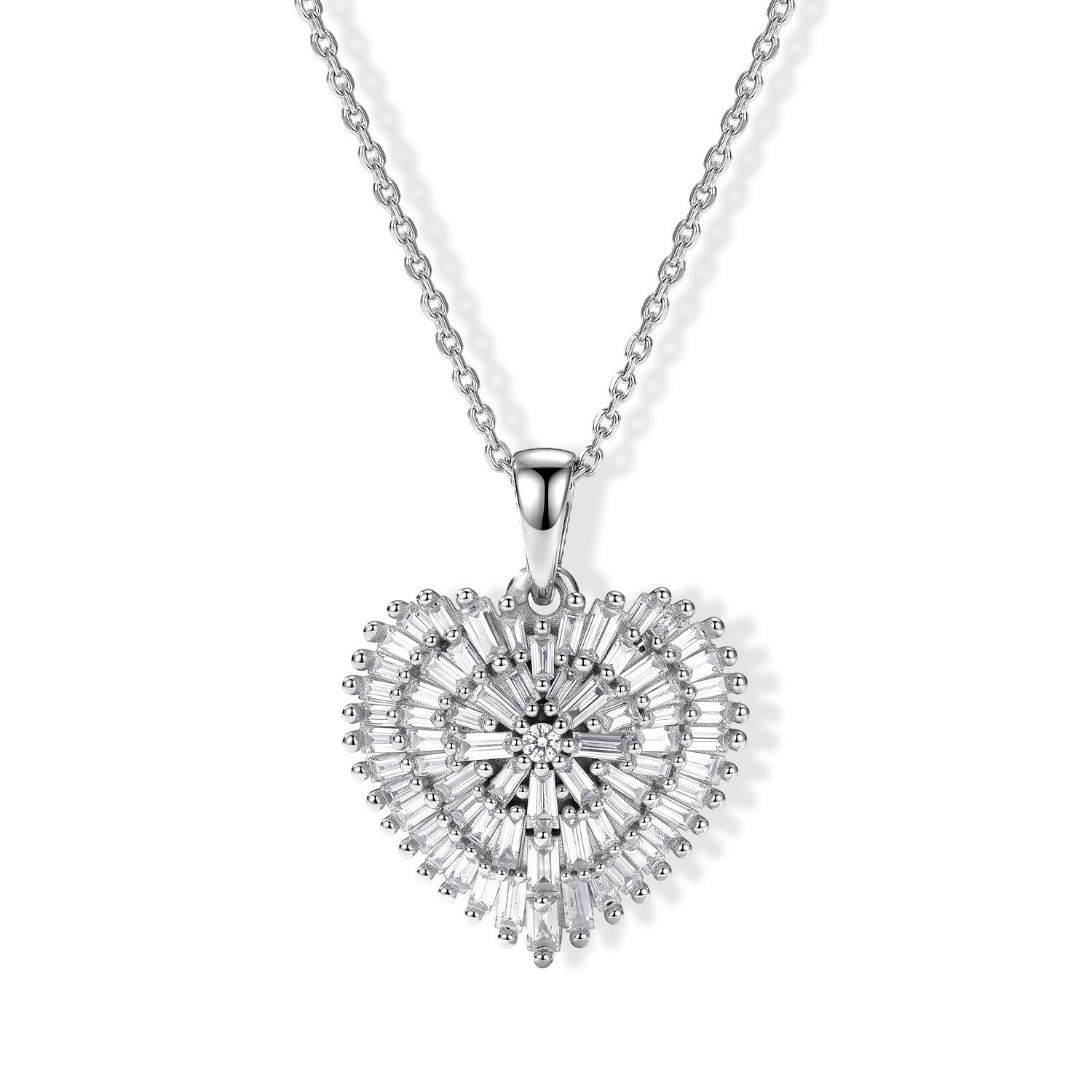 LUXURIANT DIAMOND - Lab Grown Diamant  SGL zertifiziert SI-GH Schmuckset ca. 50 cm 925 Silber Rhodiniert ca. 1,04 ct.