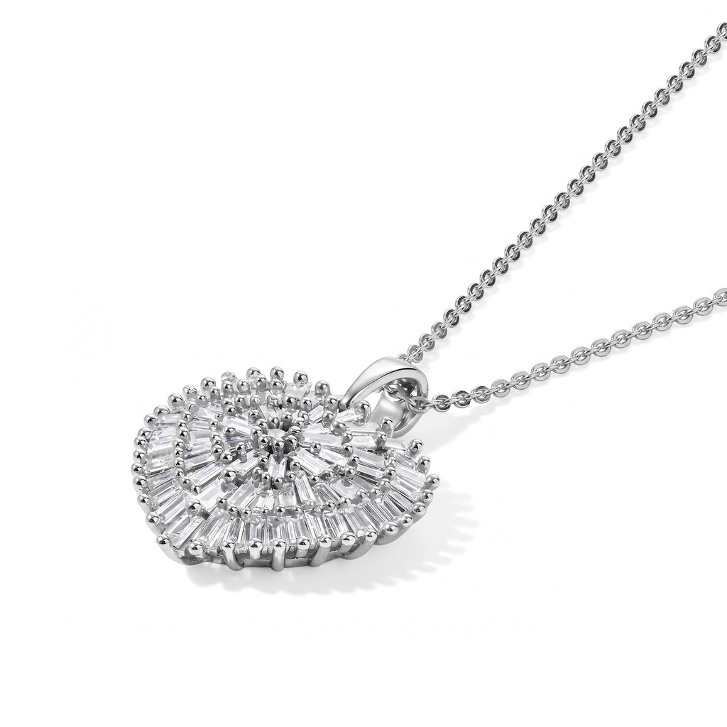 LUXURIANT DIAMOND - Lab Grown Diamant  SGL zertifiziert SI-GH Schmuckset ca. 50 cm 925 Silber Rhodiniert ca. 1,04 ct.