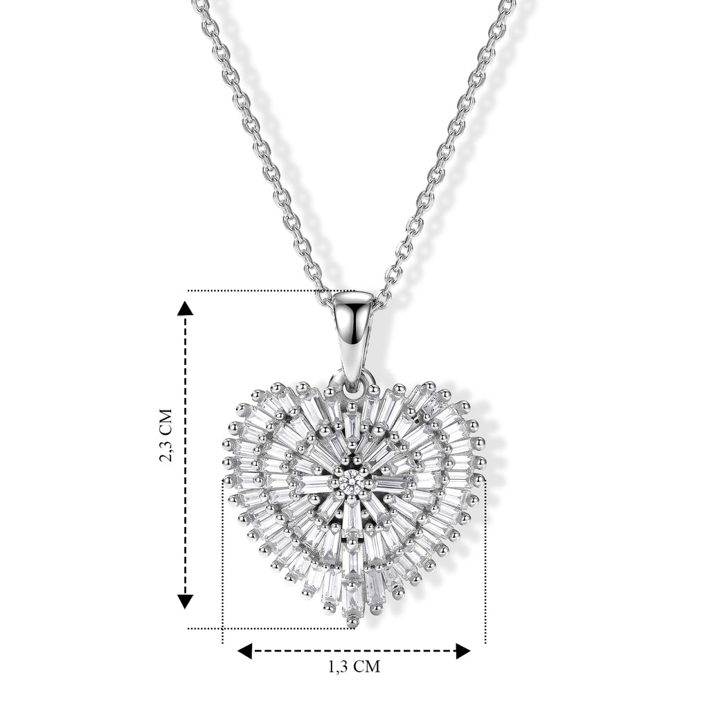 LUXURIANT DIAMOND - Lab Grown Diamant  SGL zertifiziert SI-GH Schmuckset ca. 50 cm 925 Silber Rhodiniert ca. 1,04 ct.