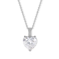 RADIANTA 2er Set GRA zertifiziert Moissanit (D-VVS) Schmuckset ca. 45 cm 925 Silber Rhodiniert ca. 6.26 ct