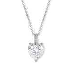 RADIANTA 2er Set GRA zertifiziert Moissanit (D-VVS) Schmuckset ca. 45 cm 925 Silber Rhodiniert ca. 6.26 ct