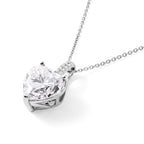 RADIANTA 2er Set GRA zertifiziert Moissanit (D-VVS) Schmuckset ca. 45 cm 925 Silber Rhodiniert ca. 6.26 ct