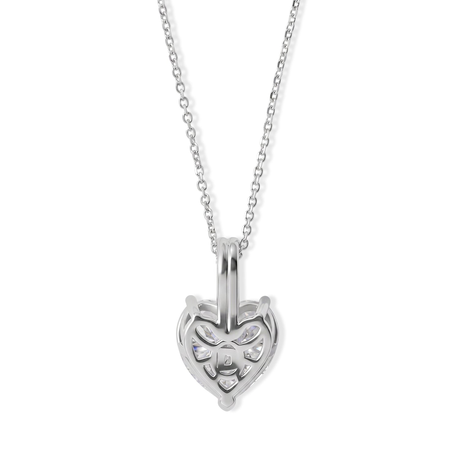 RADIANTA 2er Set GRA zertifiziert Moissanit (D-VVS) Schmuckset ca. 45 cm 925 Silber Rhodiniert ca. 6.26 ct
