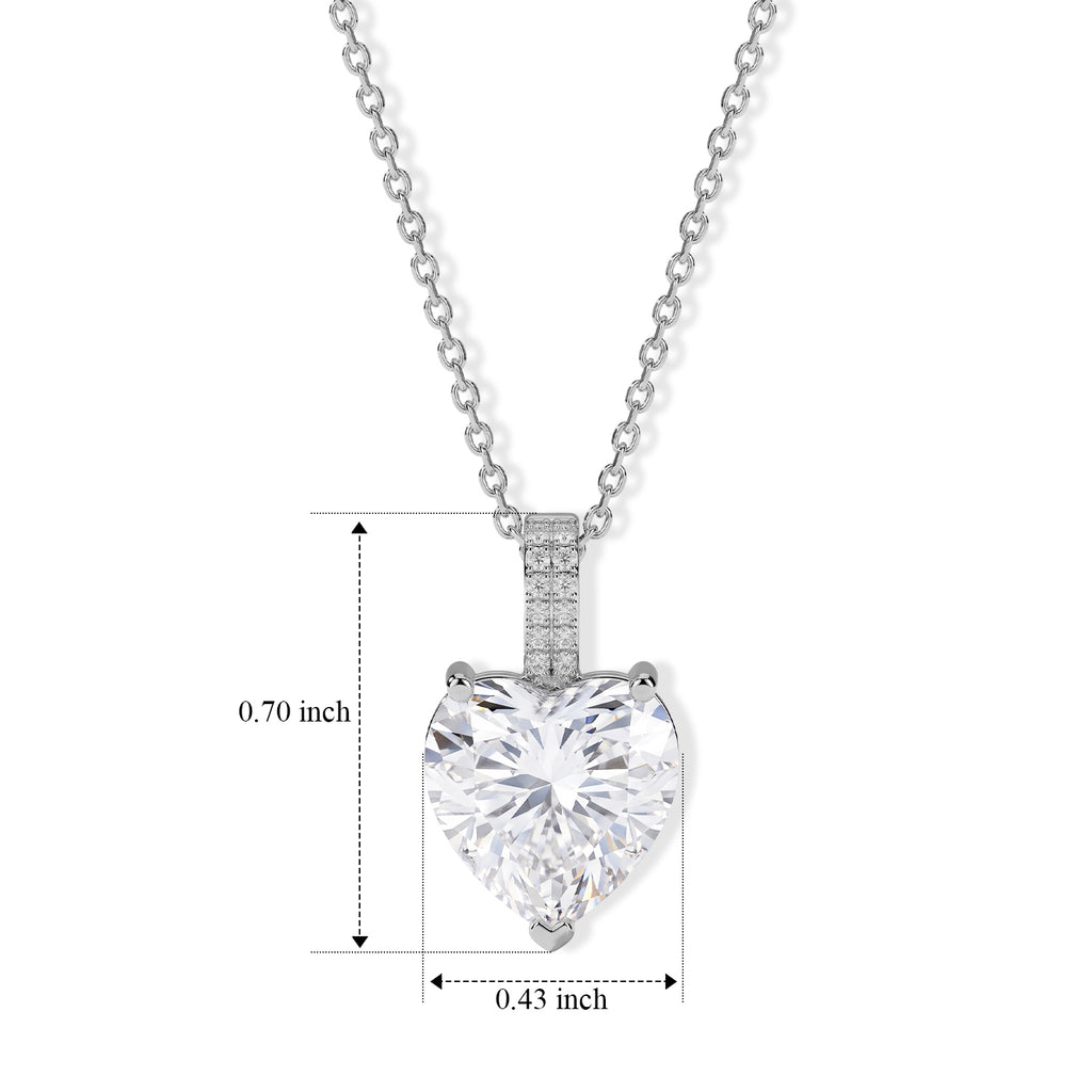 RADIANTA 2er Set GRA zertifiziert Moissanit (D-VVS) Schmuckset ca. 45 cm 925 Silber Rhodiniert ca. 6.26 ct