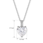RADIANTA 2er Set GRA zertifiziert Moissanit (D-VVS) Schmuckset ca. 45 cm 925 Silber Rhodiniert ca. 6.26 ct