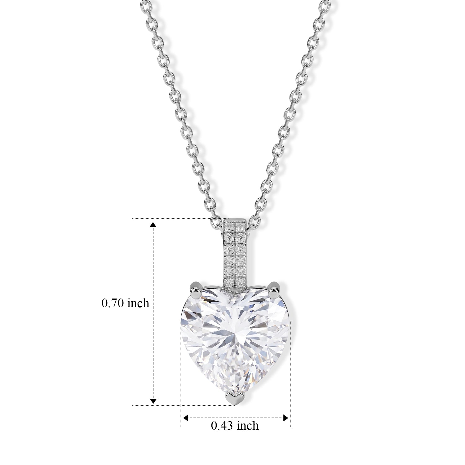 RADIANTA 2er Set GRA zertifiziert Moissanit (D-VVS) Schmuckset ca. 45 cm 925 Silber Rhodiniert ca. 6.26 ct