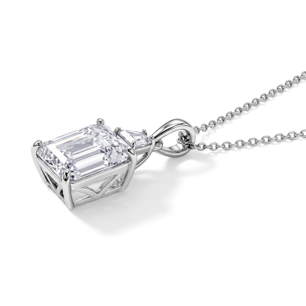 D'Joy Moissanit Schmuckset ca. 45 cm 925 Silber Rhodiniert ca. 7,17 ct.