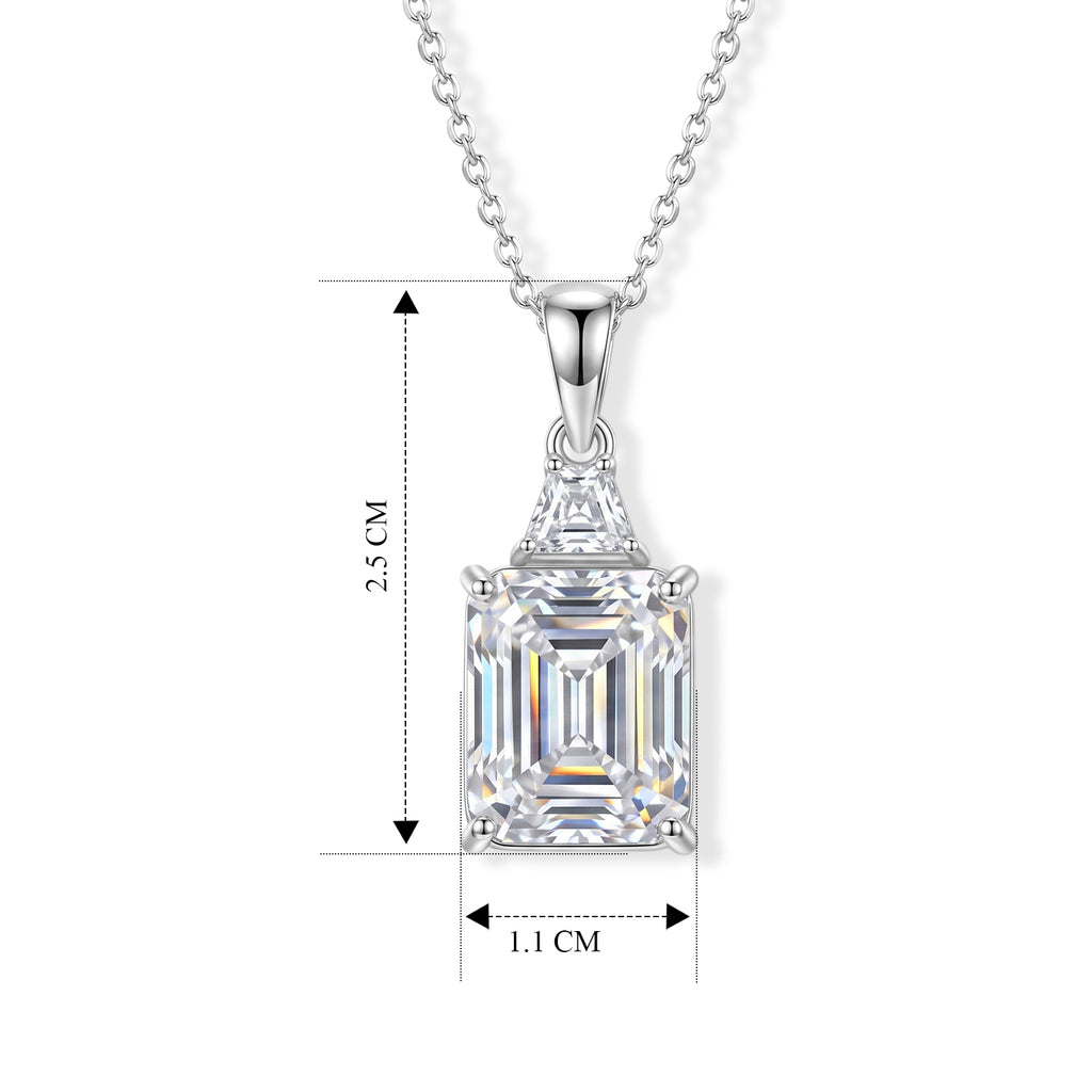 D'Joy Moissanit Schmuckset ca. 45 cm 925 Silber Rhodiniert ca. 7,17 ct.