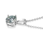 D'Joy Paraiba Moissanit Schmuckset ca. 45 cm 925 Silber Rhodiniert ca. 1.21 ct