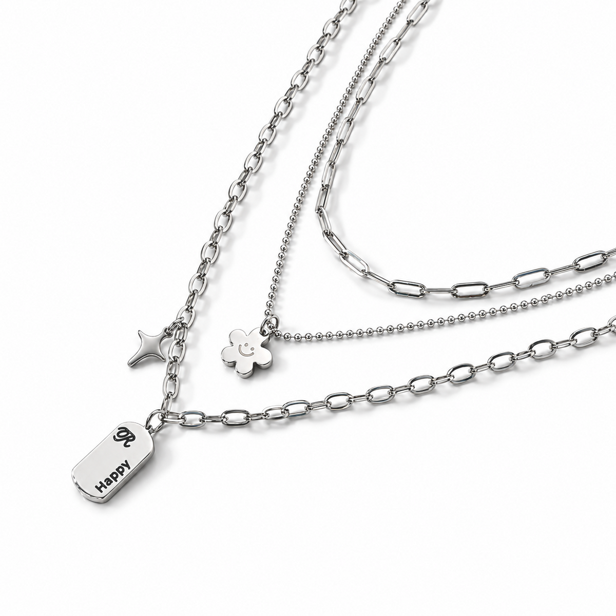 316L Edelstahl Schmuckset ca. 15,60g