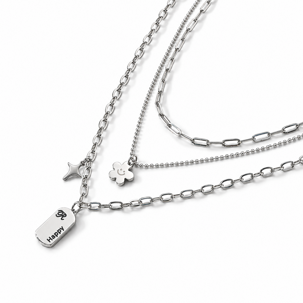 316L Edelstahl Schmuckset ca. 15,60g