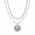 2er-Halsketten-Set mit Sonnenmotiv, 316L-Edelstahl, ca. 32,80 g