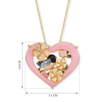 JARDIN KOLLEKTION D'Joy Gelbes Perlmutt (8 mm), Rosa Jade Schmuckset ca. 45 cm 925 Silber Vergoldet 8.93 ct