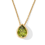 D'Joy AA Peridot Arizona Schmuckset ca. 50 cm 925 Silber 750 Gelbgold vermeil ca. 1,79 ct.