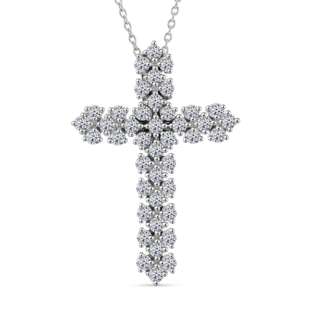 LUXURIANT DIAMOND - Lab Grown Diamant SI-GH Schmuckset SGL zertifiziert ca. 50 cm 925 Silber Rhodiniert ca. 1.00 ct
