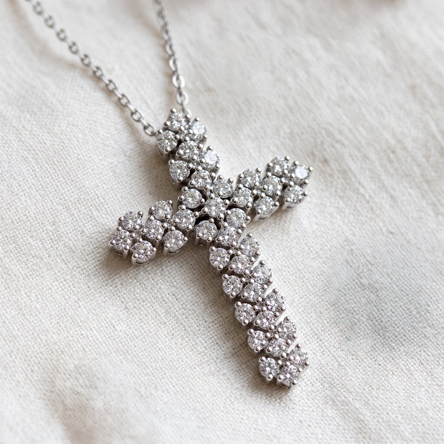LUXURIANT DIAMOND - Lab Grown Diamant SI-GH Schmuckset SGL zertifiziert ca. 50 cm 925 Silber Rhodiniert ca. 1.00 ct
