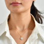 D'Joy GRA Moissanit Schmuckset ca. 50 cm 925 Silber 750 Gelbgold vermeil ca. 2.18 ct