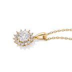 D'Joy GRA Moissanit Schmuckset ca. 50 cm 925 Silber 750 Gelbgold vermeil ca. 2.18 ct