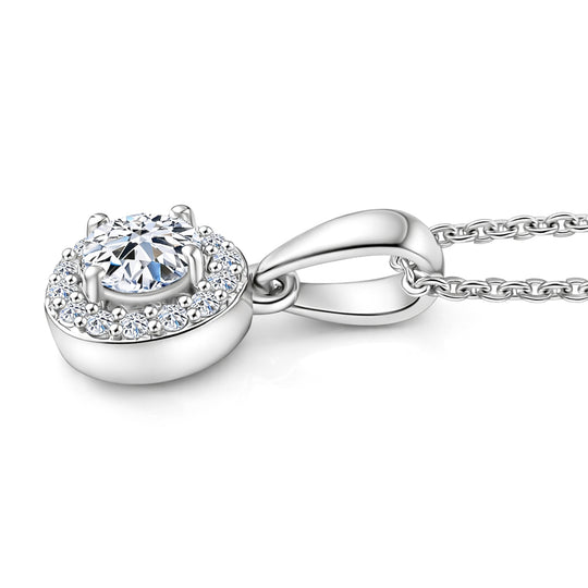 LUXURIANT DIAMOND - Lab Grown Diamant SI-GH Schmuckset ca. 50 cm 925 Silber 750 Roségold vermeil ca. 0,50 ct.
