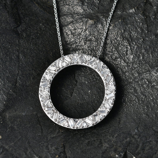LUXURIANT DIAMOND - Lab Grown Diamant SI-GH Schmuckset ca. 50 cm 925 Silber 750 Roségold vermeil ca. 1,01 ct.
