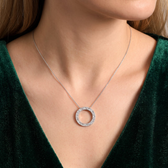 LUXURIANT DIAMOND - Lab Grown Diamant SI-GH Schmuckset ca. 50 cm 925 Silber 750 Roségold vermeil ca. 1,01 ct.
