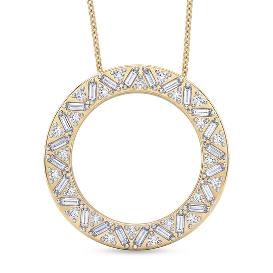 LUXURIANT DIAMOND - Lab Grown Diamant SI-GH Schmuckset ca. 50 cm 925 Silber 750 Roségold vermeil ca. 1,01 ct.