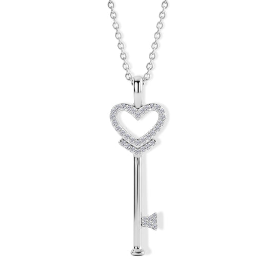 LUXURIANT DIAMOND - Lab Grown Diamant SI-GH Schmuckset    (7-12 Werktage Lieferzeit) ca. 50 cm 925 Silber 750 Roségold vermeil ca. 0,26 ct.