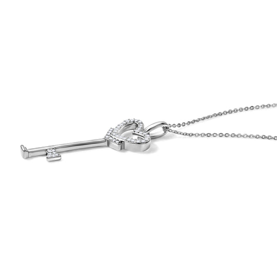 LUXURIANT DIAMOND - Lab Grown Diamant SI-GH Schmuckset ca. 50 cm 925 Silber 750 Roségold vermeil ca. 0,26 ct.