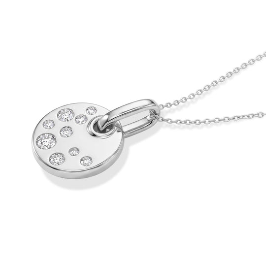 LUXURIANT DIAMOND - Lab Grown Diamant SGL zertifiziert SI-GH Schmuckset ca. 50 cm 925 Silber Rhodiniert ca. 0,50 ct.