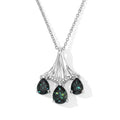 EVER TRUE Alexandrit Quarz Triplette Anhänger mit Kette, ca. 50 cm ca. 4.78 ct