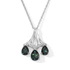 EVER TRUE Alexandrit Quarz Triplette Anhänger mit Kette, ca. 50 cm ca. 4.78 ct