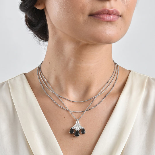 EVER TRUE Alexandrit Quarz Triplette Anhänger mit Kette, ca. 50 cm ca. 4.78 ct