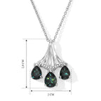 EVER TRUE Alexandrit Quarz Triplette Anhänger mit Kette, ca. 50 cm ca. 4.78 ct