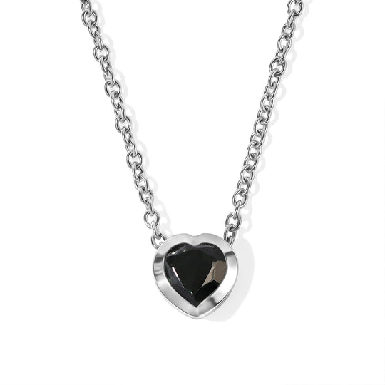 D'Joy Alexandrit Quarz Triplette Anhänger mit Kette, ca. 50 cm 925 Silber Platiniert und Edelstahl Platiniert ca. 1.08 ct