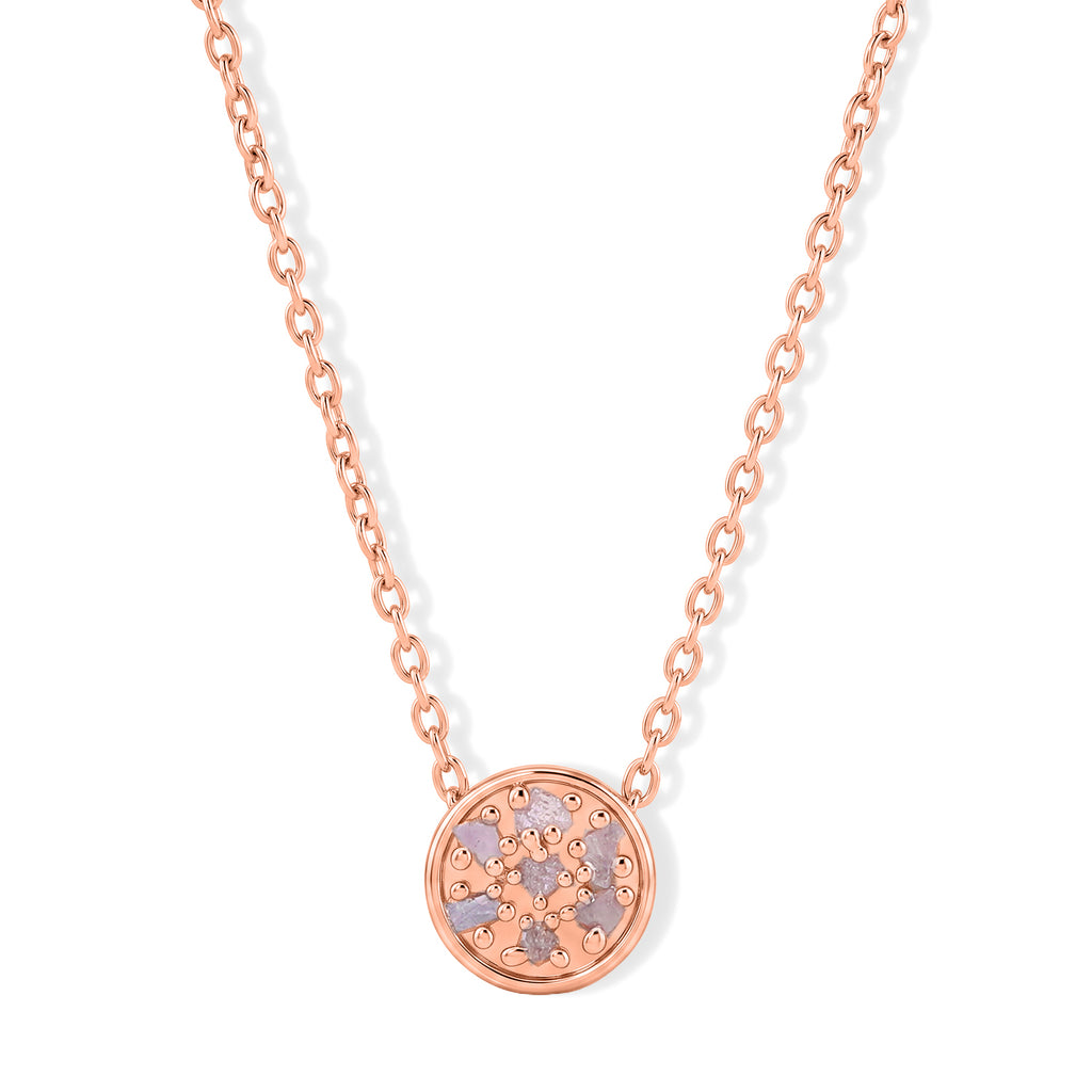 D'Joy Rosa Diamant Schmuckset ca. 45 cm 925 Silber 750 Roségold vermeil (10-15 Werktage Lieferzeit) ca. 0,05 ct.