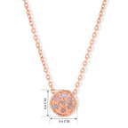 D'Joy Rosa Diamant Schmuckset ca. 45 cm 925 Silber 750 Roségold vermeil (10-15 Werktage Lieferzeit) ca. 0,05 ct.