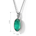 EVER TRUE Smaragd-Quarz Triplette Schmuckset ca. 50 cm ca. 5,20 ct.