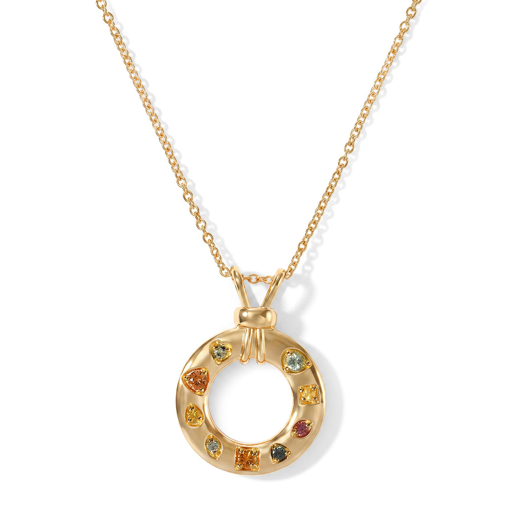 EVER TRUE Mehrfarbig Saphir Schmuckset ca. 50 cm ca. 0.66 ct